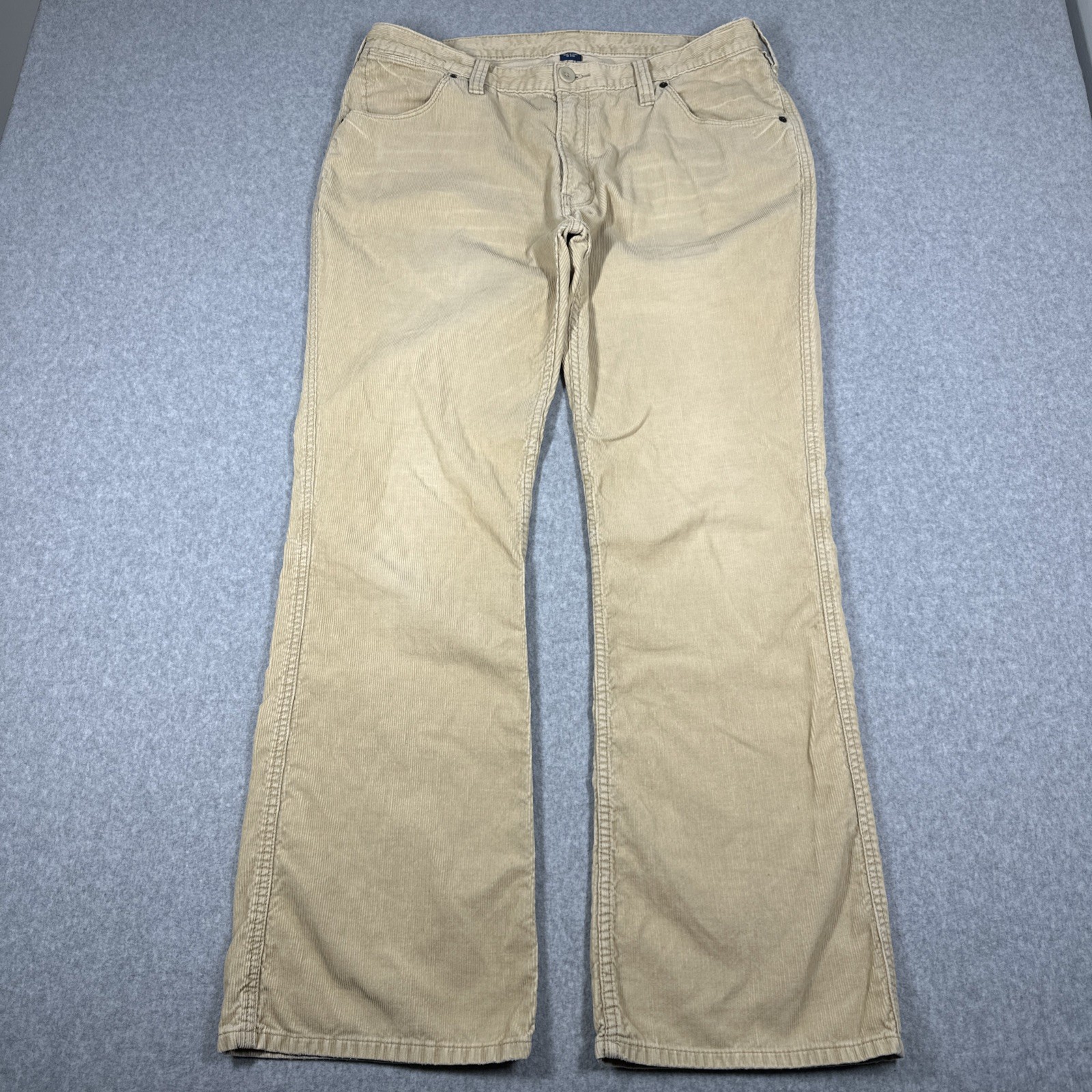 Vintage Polo Ralph Lauren Corduroy Bootcut Pants Men’s Size 36x32 Tan Y2K