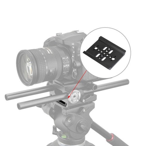 Stable Aluminum Quick Release Plate Dovetail Tripod Baseplate 1/4 & 3/8 Thread - Picture 6 of 8