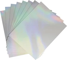 Clear Holographic Sticker Paper for Ink Jet & Laser Printer 20 Sheets Printable