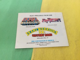 Alpha Mission Instruction Manual Booklet NES Nintendo Authentic SNK