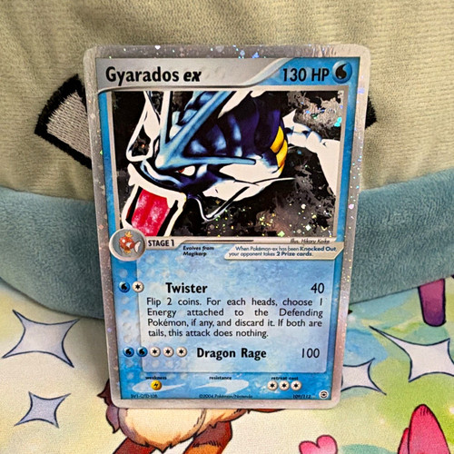 Gyarados ex 109/112 EX FireRed & LeafGreen SWIRL Holo Pokémon TCG 2004
