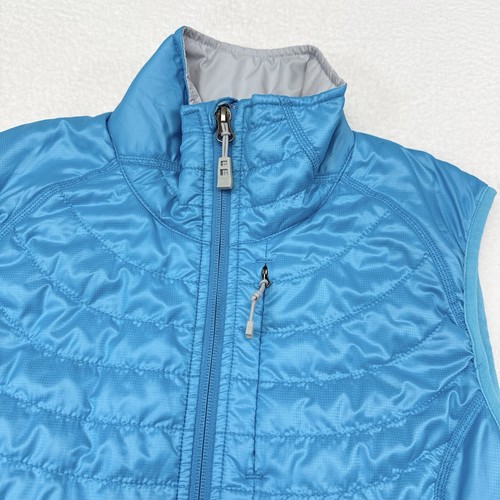 REI Vest Womens Size Small Blue Revelcloud Puffer Full Zip Primaloft Hiking - Picture 3 of 10