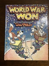 World War Won SIGNED w/ SKETCH by Dav Pilkey 1987 HB 2nd Print