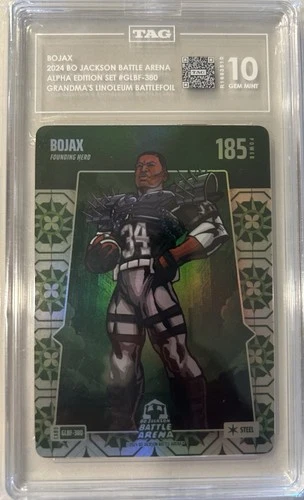 Bo Jackson Battle Arena ALPHA Bojax Gma’s Linoleum TAG-graded 10 GLBF-380