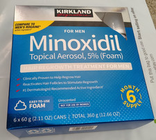 KIRKLAND MINOXIDIL 5 FOAM Hair Regrowth Sealed 6 month supply Exp 12/2027