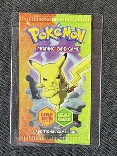 EMPTY!! 2004 POKÉMON EX FIRERED LEAFGREEN PIKACHU PACK ART