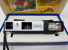 VINTAGE CONTINENTAL Pocket ElectroFlash 555 CAMERA w/ Wrist Strap Original Box