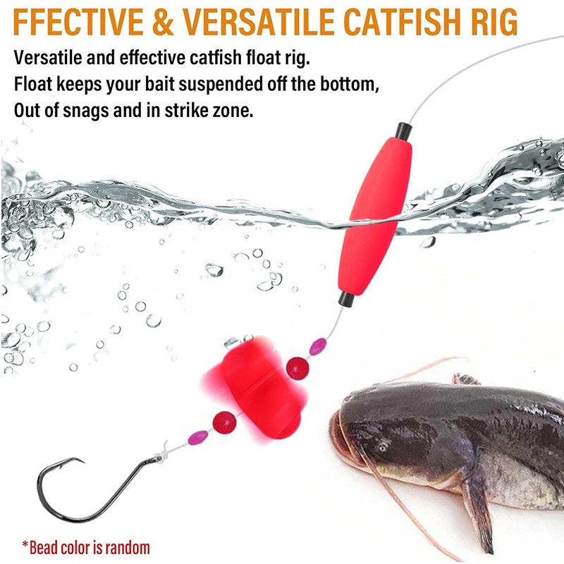6PCS kaleodam Catfish Rigs Catfish Float Rigs Catfishing Tackle Santee ...