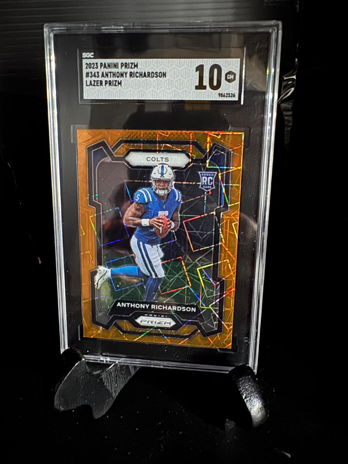 2023 Panini Prizm - Anthony Richardson #343 Orange Lazer Prizm (RC) Colts