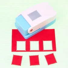 Kids Postage Stamp Border Paper Punch Lightweight for Paper Art Easy Squeeze