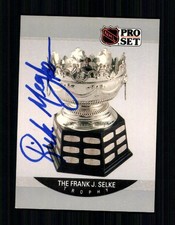 Rick Meagher NHL USA Traiding Card Original Signed + A 252964