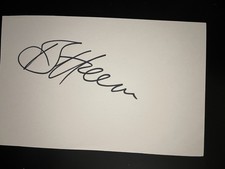 Bruce Heem- All Blacks Rugby Signed Card