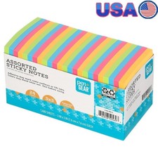 Neon Sticky Notes 3x3 Self Adhesive Pads 1680 Sheets Office School Supplies New