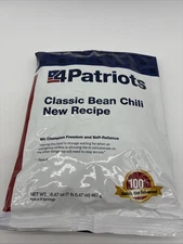 4patriots 8 Servings Survival Food Expires 2046 4 Patriots Classic Bean Chili