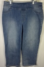 Chico's Jeans Perfect Stretch Womens .5 Blue Denim Capri