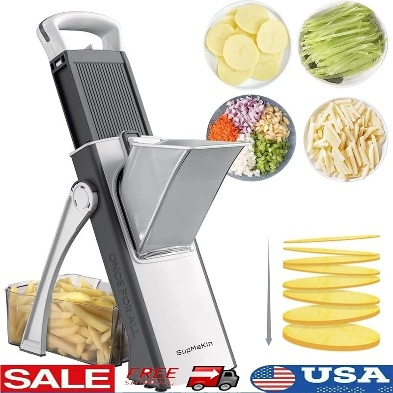 Mandoline Slicer Vegetable Chopper Adjustable Cuts Easy Clean Dishwasher Safe US