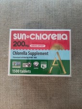 SUN CHLORELLA 200 mg - 1500 Tablets Exp Jan 2029 New Sealed