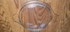 Vintage PYREX # 475-C CLEAR Borosilicate Glass Tab Handle Lid VGC