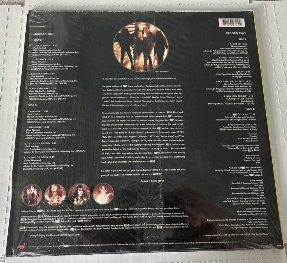 KISS-YOU WANTED THE BEST, YOU GOT THE BEST-1996 OG LIMITED ED. 2-LP VINYL MINTY! - Image 2 of 4