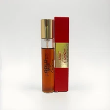  Must De Cartier Gold 9ml Edp Spray For Women New In Box DISCONTINUED 