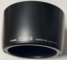 Canon EF Camera Lens Hood ET-65III OEM, Genuine Mint Condition