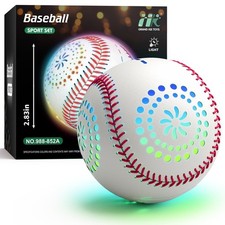 Light up Baseball with LED Rechargeable, 9 Lighting Modes Glow in The Dark Ba...