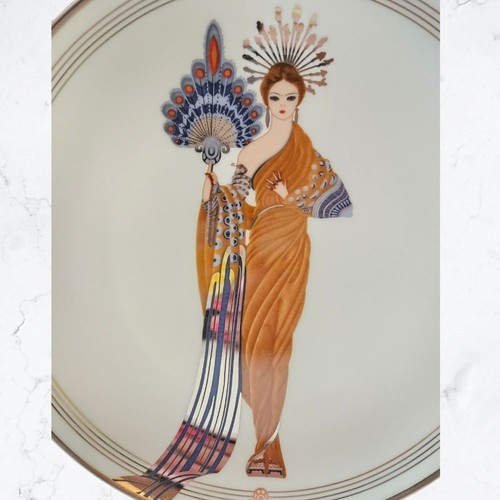Vintage House of Erte Athena Decorative Numbered Collectible Art Deco Plate - Picture 3 of 5
