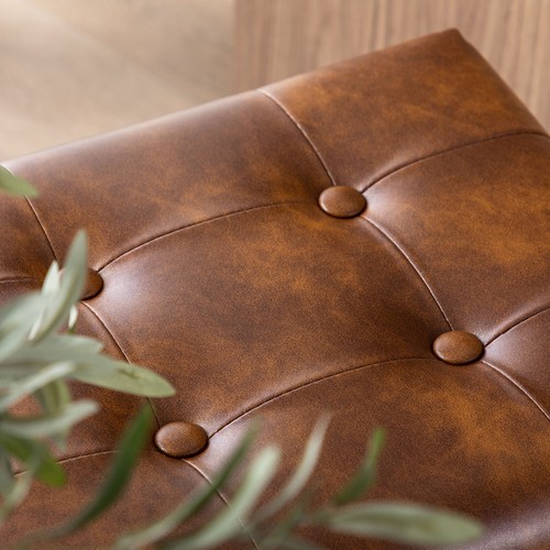 Duhome Counter Height Bar Stool, Button-Tufted Dining Chair PU Leather Barstool - Picture 23 of 40