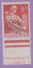 Préoblitéré n° 108 ** moissonneuse 8f rouge-brun