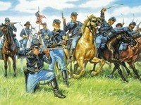 6013 Italeri 1:72, Nordstaaten Us Vereinte Kavallerie 1863 Amerk. BüRgerkrieg