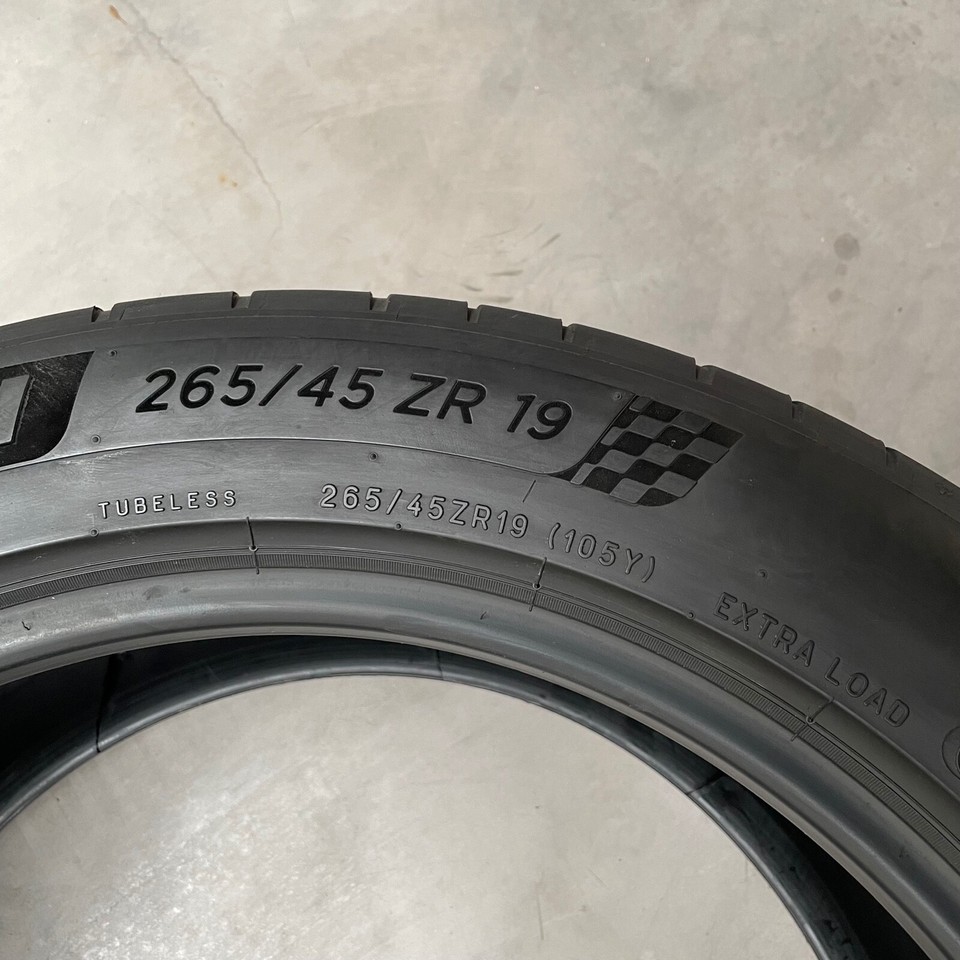 2x 265/45 R19 105Y N0 Michelin Pilot Sport 4 Pneumatico Estivo Porsche ...