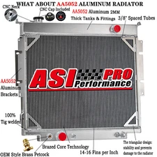 4Row Radiator For 1983-1996 84,85 86 87 Ford F150 F250 F350 F59 6.9L/7.3L Diesel