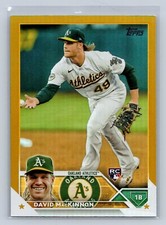 2023 Topps Series 1 #276 David MacKinnon Gold Foil Rookie