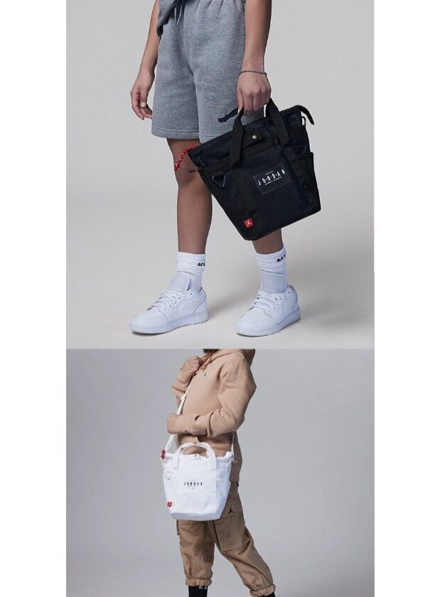 Nike Air Jordan Mini Tote Bag ( White / Black ) | Fast