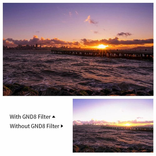 K&F Concept Square 100X150mm ND8 Filters Reverse Graduated Grad Neutral Density - Picture 5 of 7