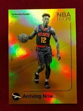 2019-20 Hoops RC DE'ANDRE HUNTER Arriving Now #14 Atlanta Hawks Gold (DC13)
