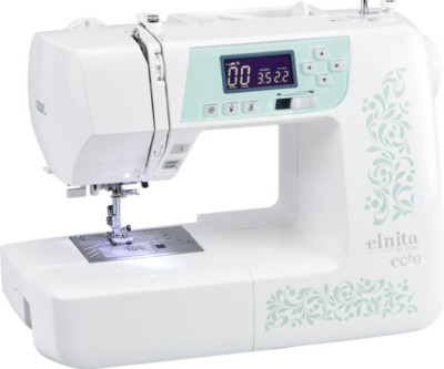 Elna Elnita EC60 Full-Featured Lightweight Computerized Sewing Machine + Bonus