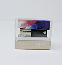 Swingline Cosmic Purple Pink Blue Mini Stapler 1000 Staples 12 Sheet Capacity