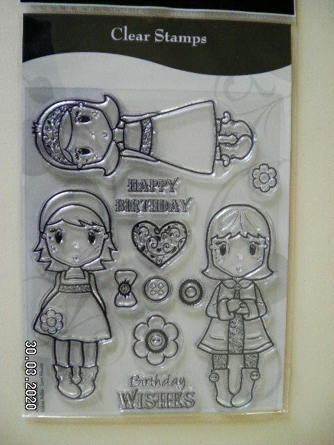 Beautiful Clear Stamp Set by Kanban 'Urban Belles -Love Hearts  (C32)