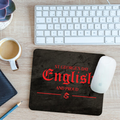 St George's Day English And Proud Red Dragon Mouse Matte Pad Geschenk 24 cm x 19 cm