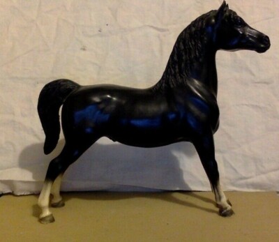 Vintage Breyer Horse. White & Black Stallion. Breyer Molding Company.