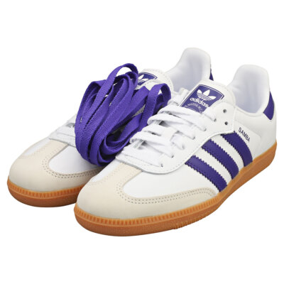 未使用adidas Samba OG ID0477　パープル/ホワイト　23.5 Adidas Samba OG Off white, Collegiate Purple, & Preloved Green