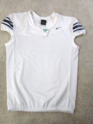 NWT Nike Men s XL Football Performance Mesh Vented Jersey White Navy CI3767-107