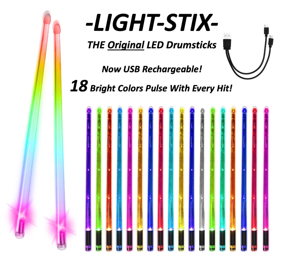 Baterías LED que cambian de color de Buzline iluminan USB ¡NUEVAS ahora USB recargables! Foto 2 de 4