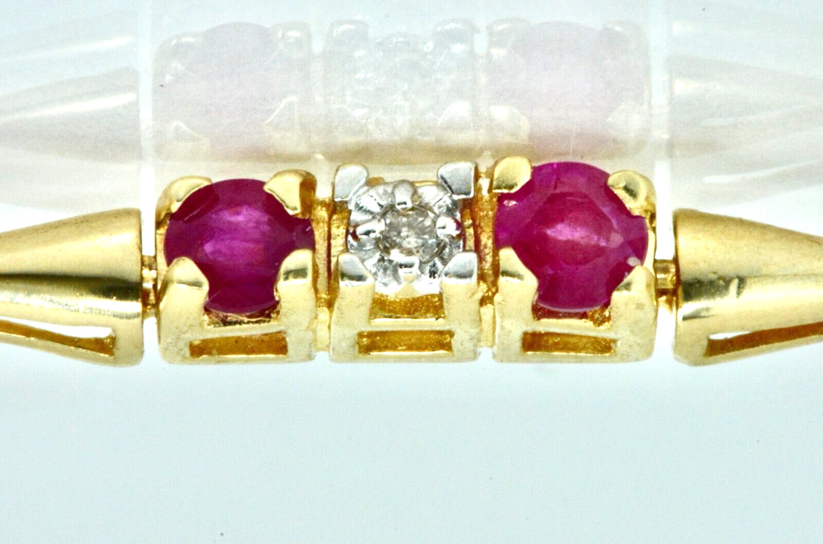 1.76 ctw Round Ruby and Diamond Statement 6.3/4" … - image 3