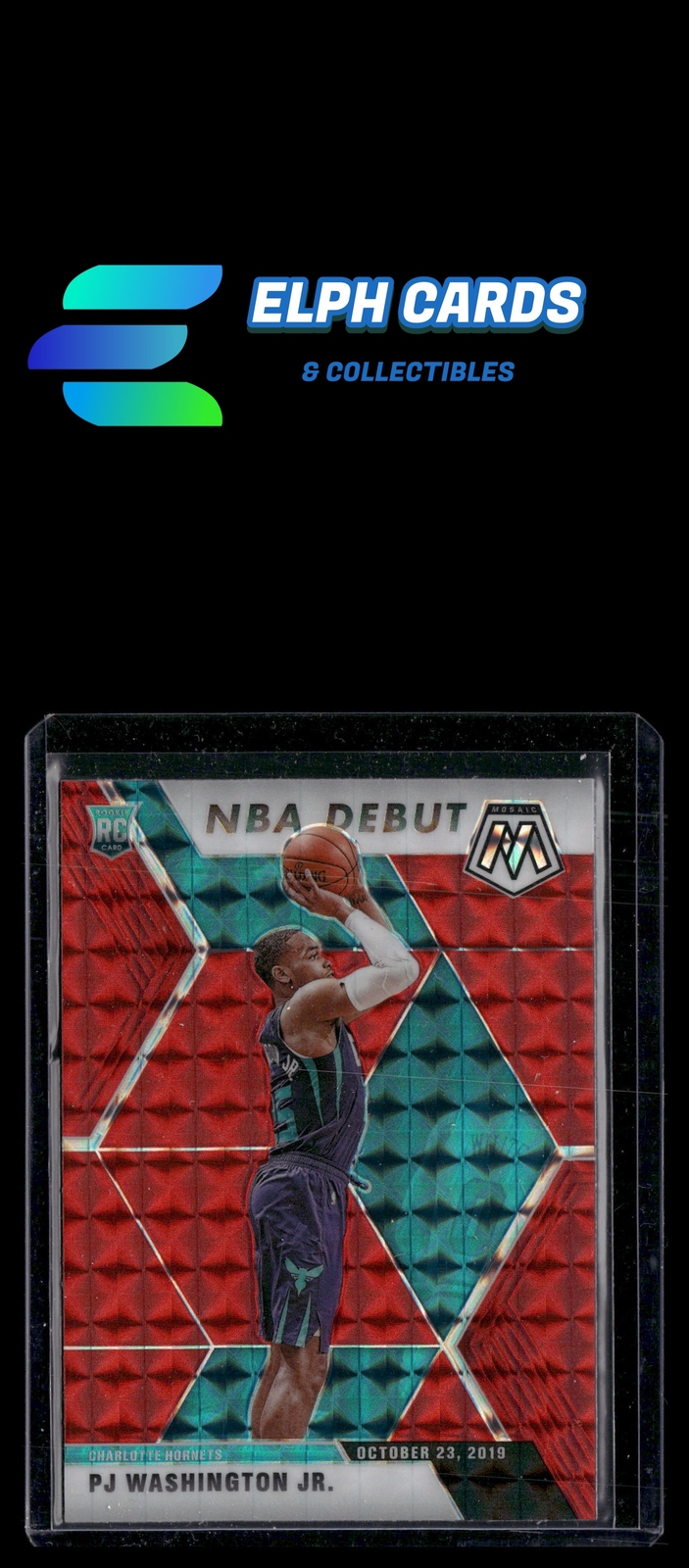 Panini 2019-20 Panini Mosaic #278 PJ Washington Jr. Red Prizm