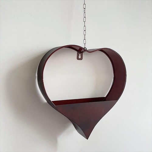 Heart Shape Hanging Planter Plant Lovers Gifts Farmhouse Patio Succulent Pot - Picture 5 of 7