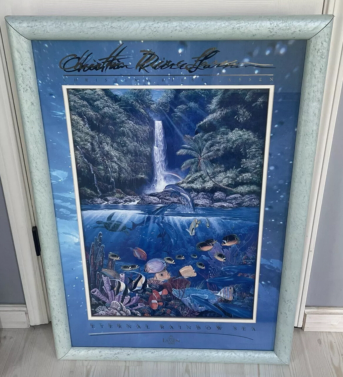 Christian Riese Lassen framed print poster