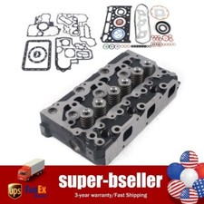 Complete Cylinder Head & Full Gasket Set For Kubota Tractor KX91-3 Engine
