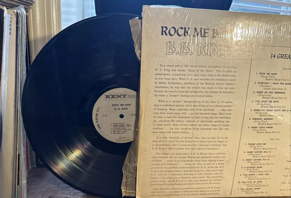 B.B. KING -ROCK ME BABY -KENT -KST 512- SHRINK - Image 4 of 4